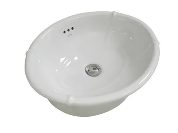 IMPERO - Inset oval ceramic washbasin by Olympia Ceramica - view 2
